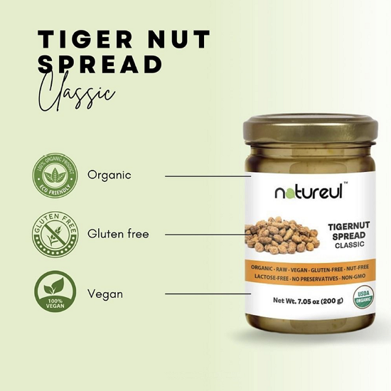 Tigernut Spread Classic Flavor Organic Vegan Gluten Free